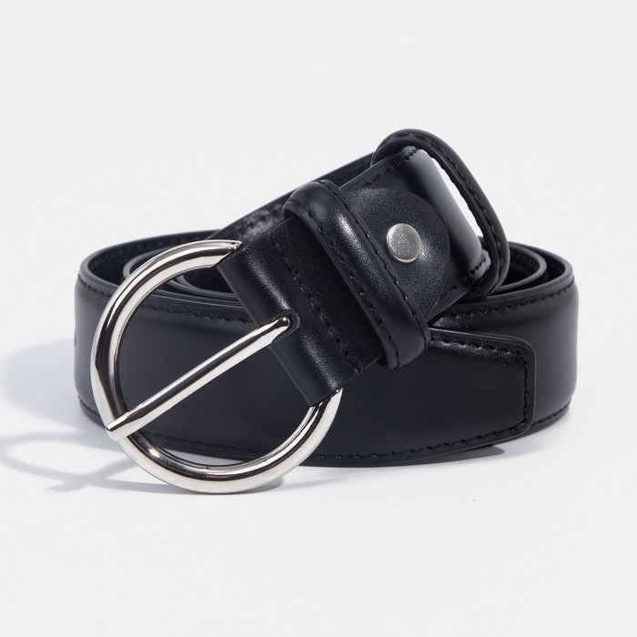 

Ремень женский NoBrand 9163723 чёрный, 110 см, Черный, 9163723