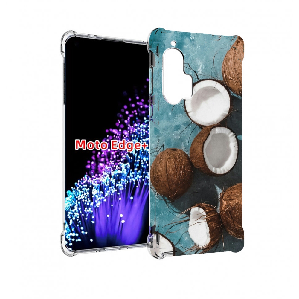 

Чехол MyPads красивые-кокосы для Motorola Edge+ Plus, Прозрачный, Tocco