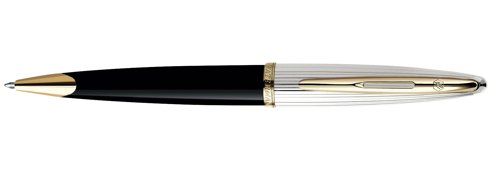 Шариковая ручка Waterman Carene De Luxe (CWS0700000) Black Silver GT M синяя