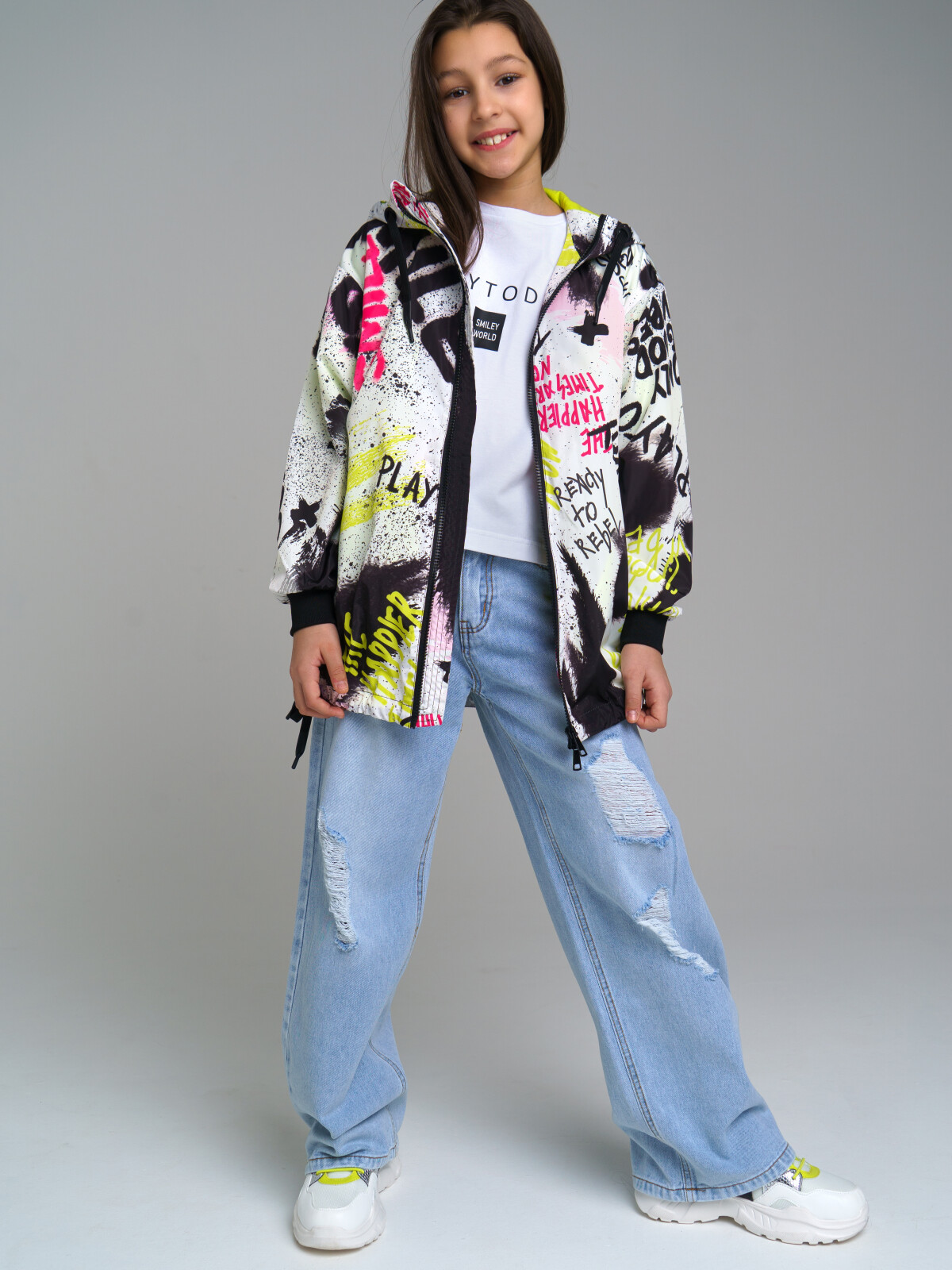 

Ветровка детская PlayToday Tween 12321131, разноцветный, 128, 12321131