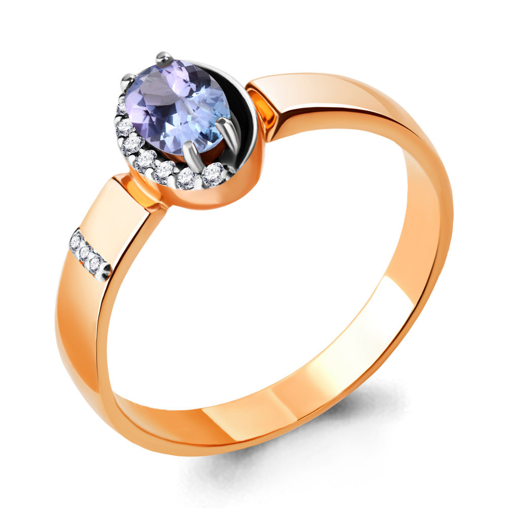 

Кольцо из красного золота с бриллиантом Aquamarine Aquamarine 963991Ак_585_кз р. 17,5, 963991Ак_585_кз