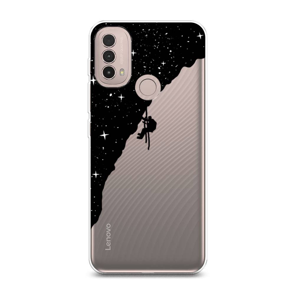 

Чехол Awog на Lenovo K14 Plus/Motorola Moto E20/E30/E40 "Скалолаз в космосе", Разноцветный, 243650-4