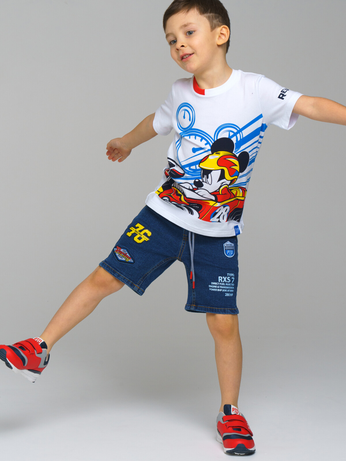 

Шорты детские PlayToday Kids 12312043, синий, 104, 12312043