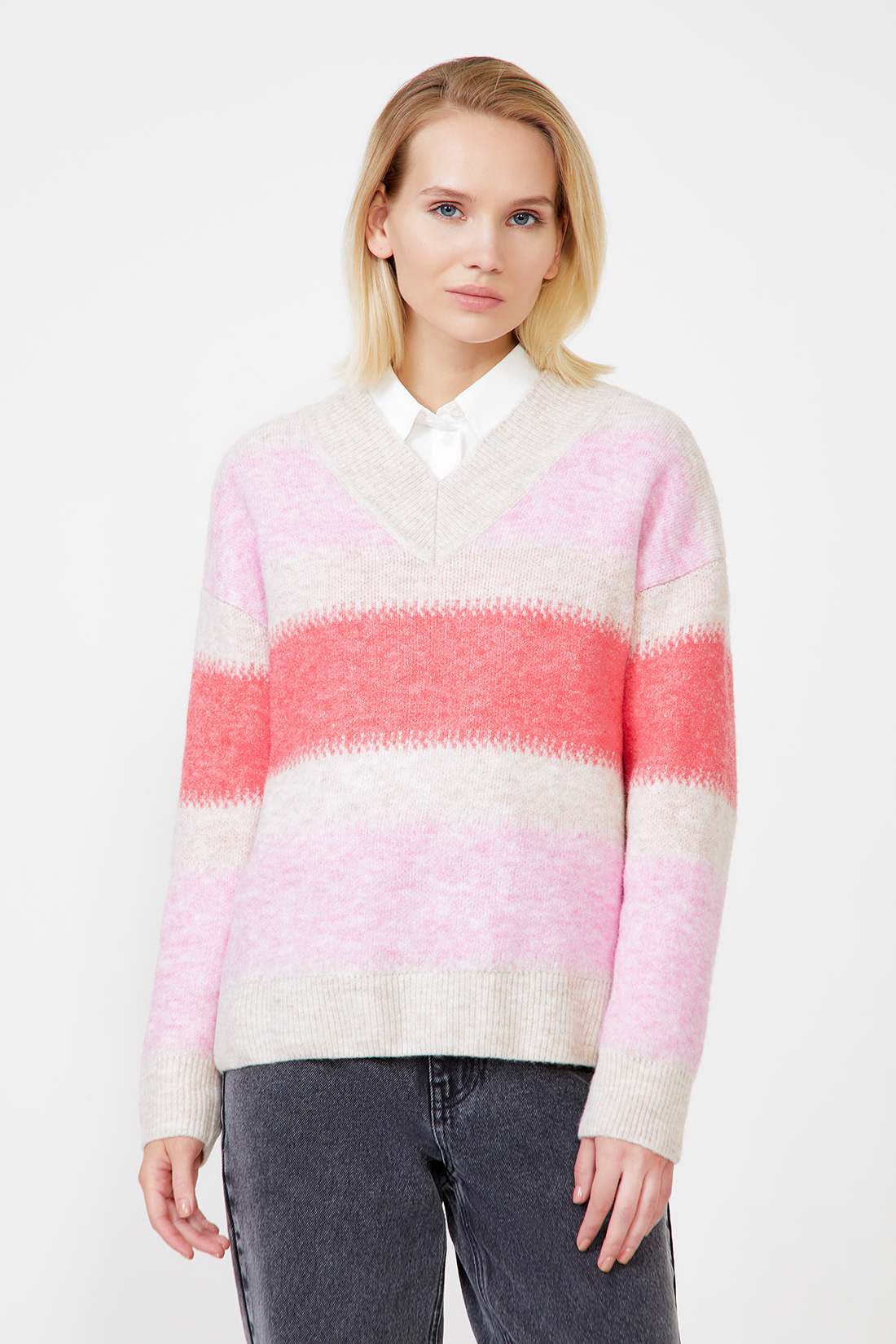 

Пуловер женский Baon B1323530 розовый M, B1323530