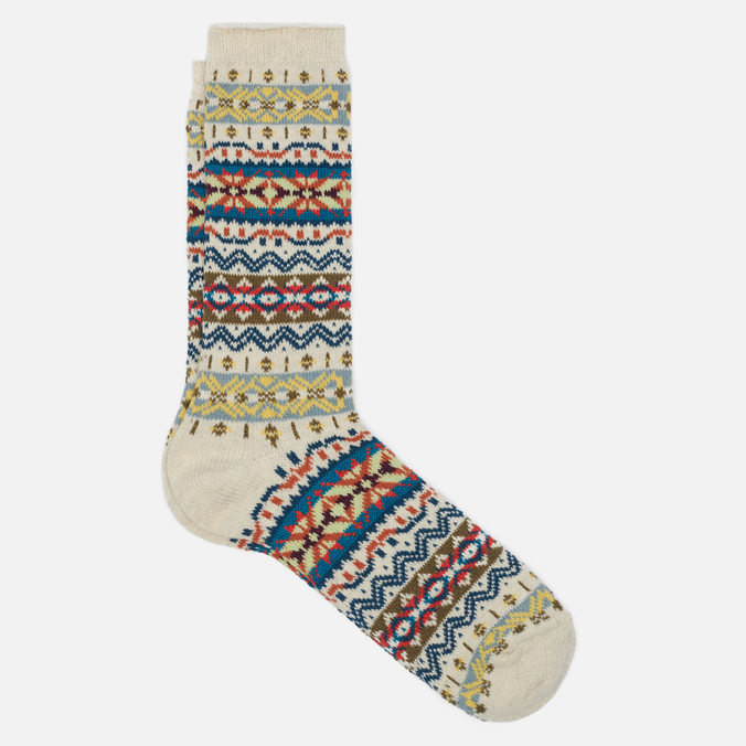 

Носки Anonymous Ism Fair Isle Crew белый, Размер 44-46 EU, Fair Isle Crew