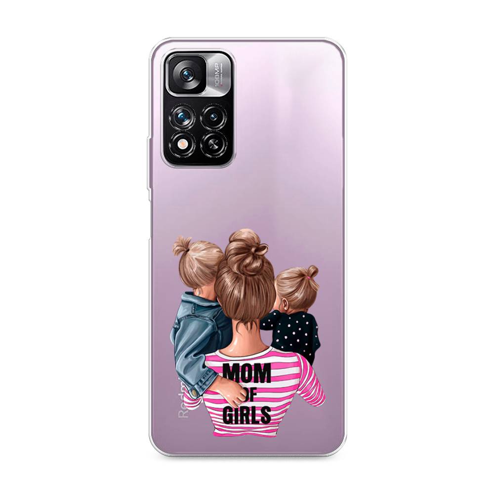 фото Силиконовый чехол "mom of girls" на xiaomi redmi note 11 pro plus awog