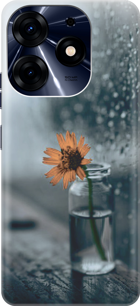 

Чехаол на Tecno Spark 10 Pro "Осенняя меланхолия", Желтый;серый, 159563