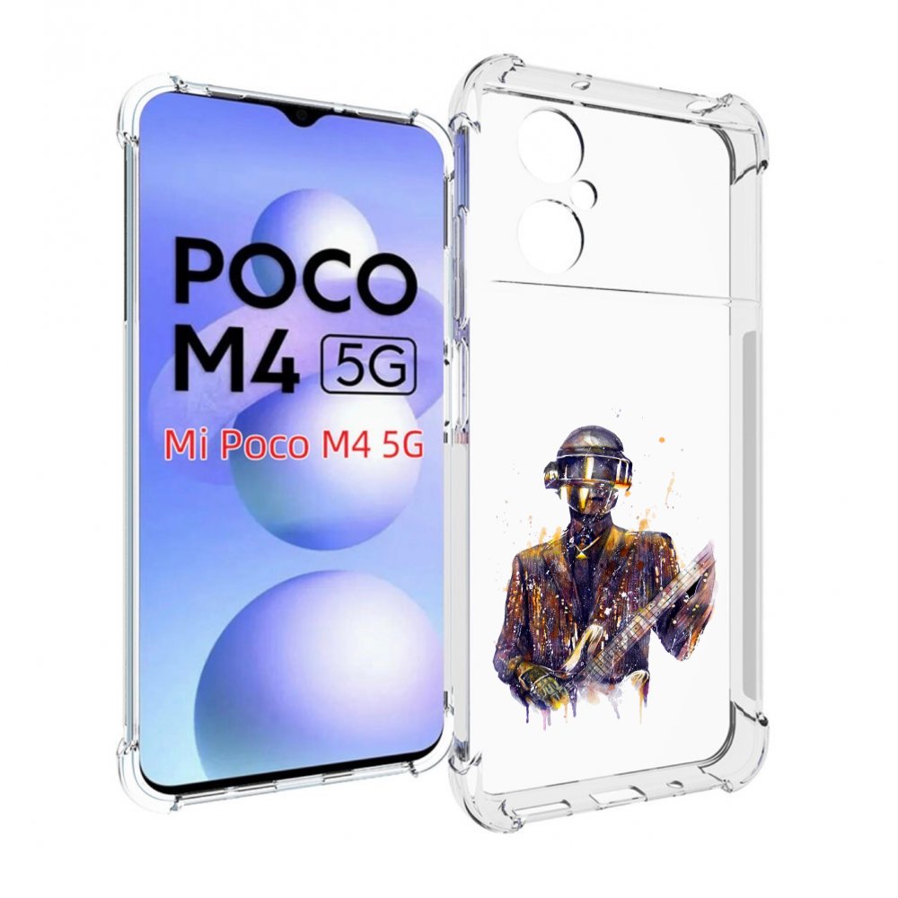 

Чехол MyPads космо-гитарист для Xiaomi Poco M4 5G, Прозрачный, Tocco