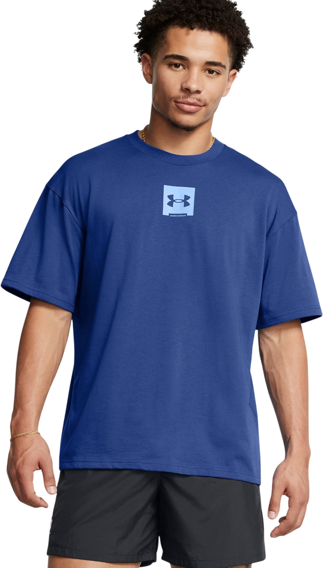 

Футболка мужская UNDER ARMOUR HW OS SM BOX SS синяя 2XL, Синий, HW OS SM BOX SS