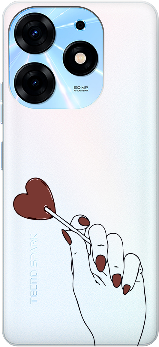 

Чехаол на Tecno Spark 10 Pro "Heartbreaker" прозрачный, Прозрачный;красный;коричневый;черный, 159564