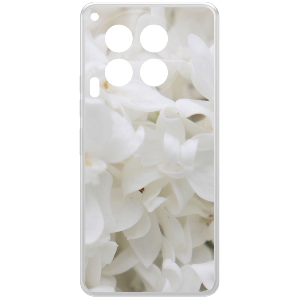 

Чехол-накладка Krutoff Clear Case Белые лилии для TECNO Camon 30 5G, Прозрачный