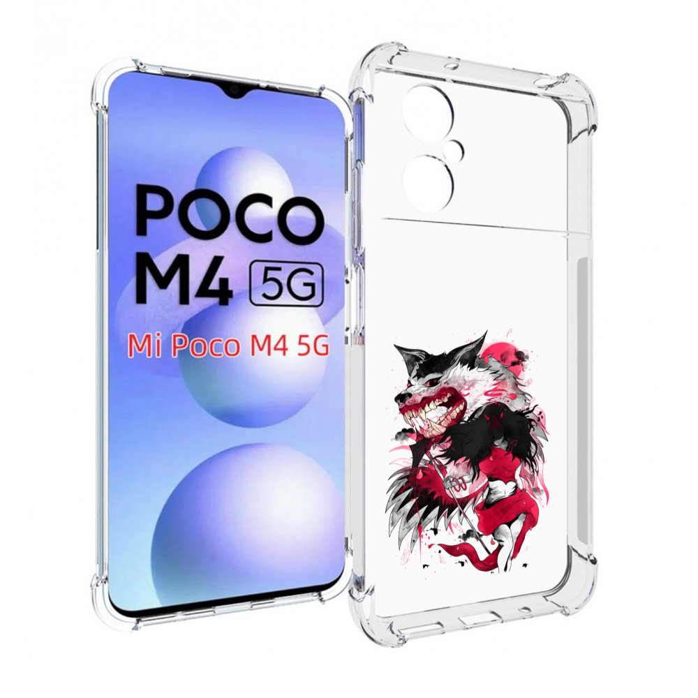 

Чехол MyPads красная шапочка для Xiaomi Poco M4 5G, Прозрачный, Tocco