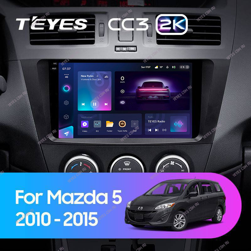Штатная магнитола Teyes CC3 2K 6128 Mazda 5 3 CW 2010-2015 4440000₽