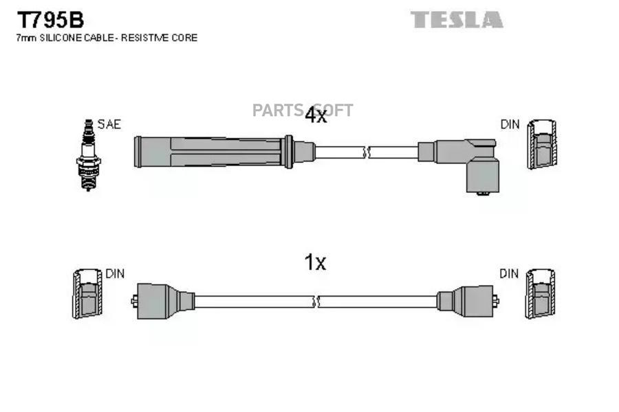 

Провода зажигания Tesla T795B