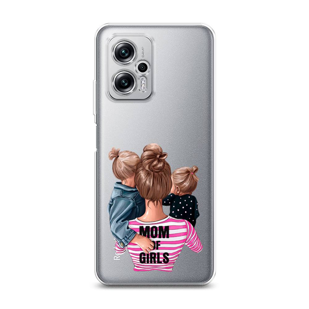 фото Силиконовый чехол "mom of girls" на xiaomi redmi note 11t pro awog