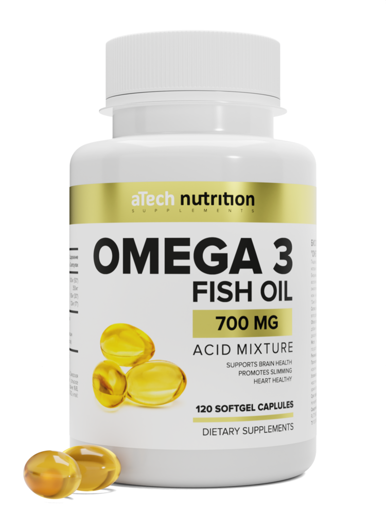 Омега-3 aTech Nutrition капсулы 700 мг 120 шт.