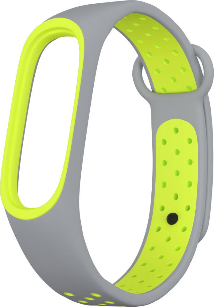 

Ремешок GSMIN Sport Edition для Xiaomi Mi Band 5 Grey/Green
