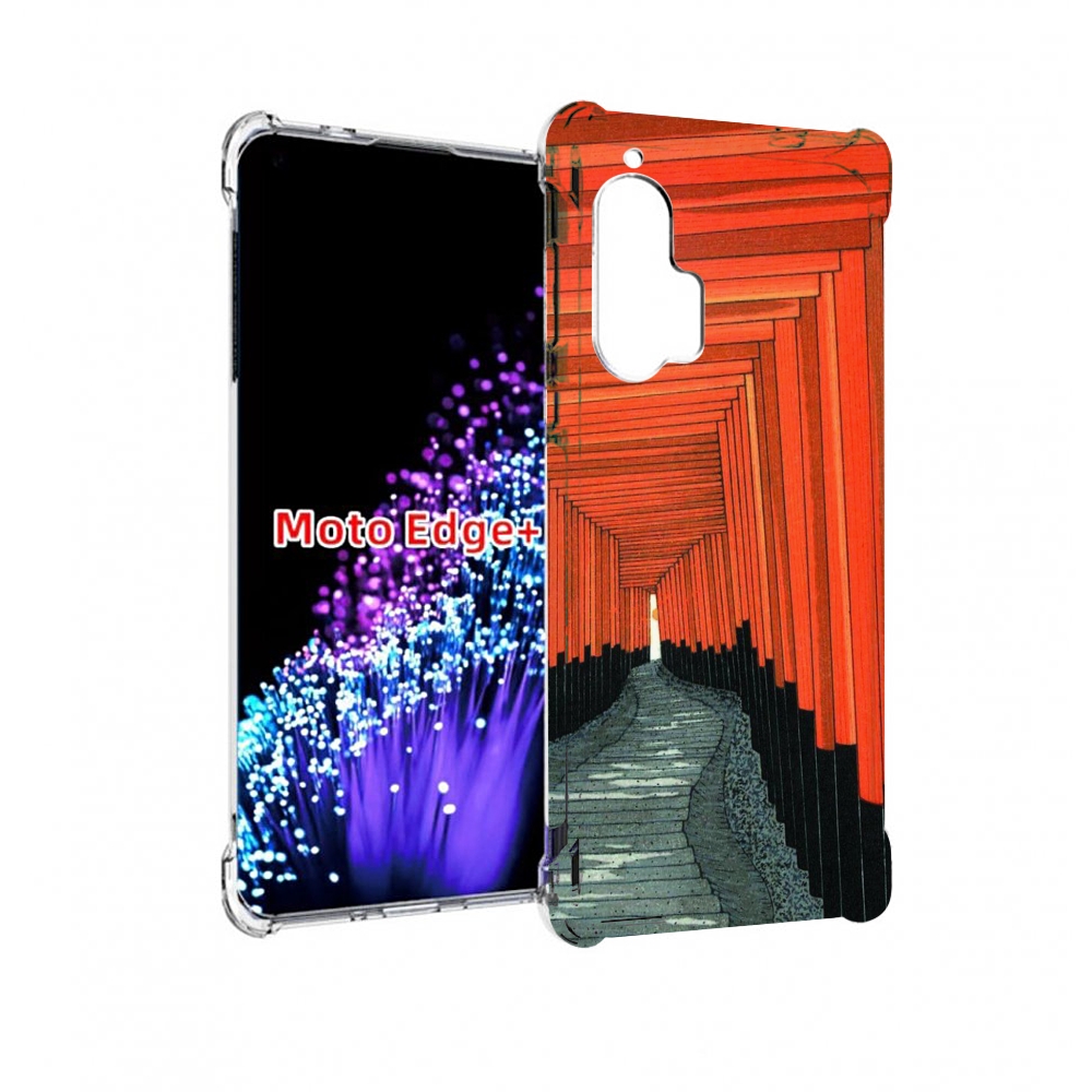 

Чехол MyPads красный коридор для Motorola Edge+ Plus, Прозрачный, Tocco
