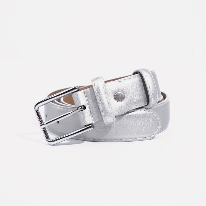 

Ремень женский NoBrand 9345302 серебряный, 115 см, 9345302