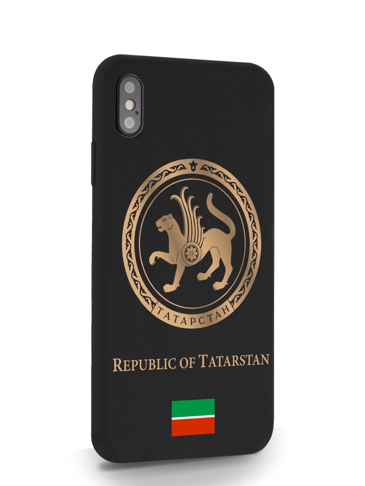 

Черный SignumCase для iPhone XS Max Золотой Герб Татарстана черный, iPhone XS Max Золотой Герб Татарстана