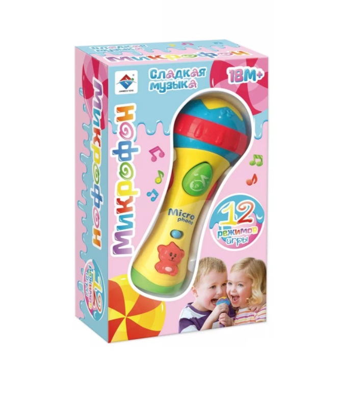 

Микрофон детский, 12 режимов Наша Игрушка Y13054044, Разноцветный, Y13054044