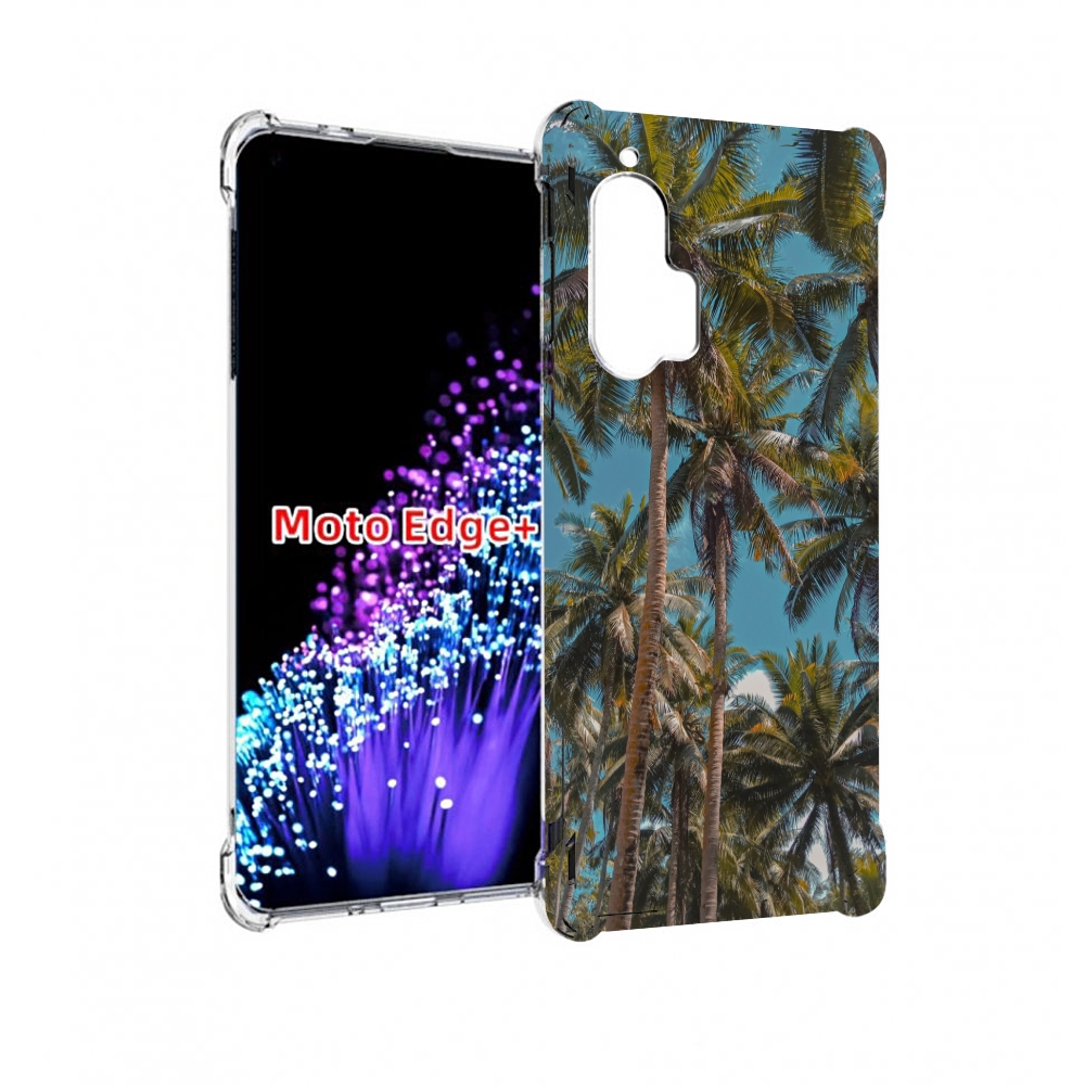 

Чехол MyPads летние пальмы для Motorola Edge+ Plus, Прозрачный, Tocco