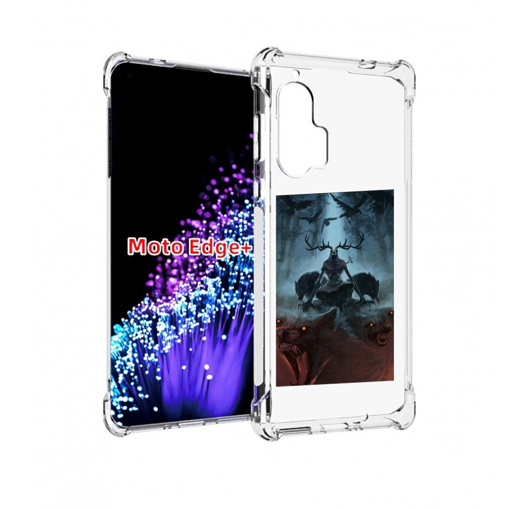 

Чехол MyPads лось демон для Motorola Edge+ Plus, Прозрачный, Tocco