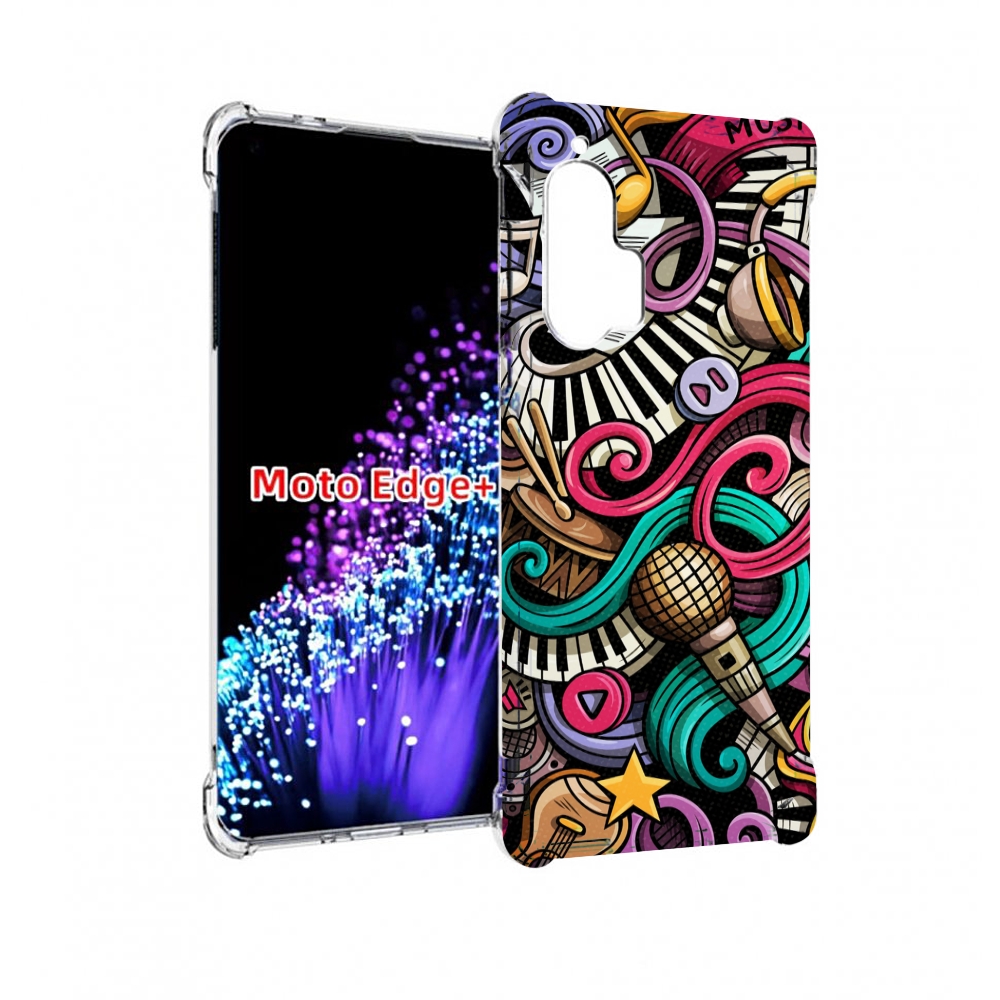 

Чехол MyPads любимая-музыка для Motorola Edge+ Plus, Прозрачный, Tocco