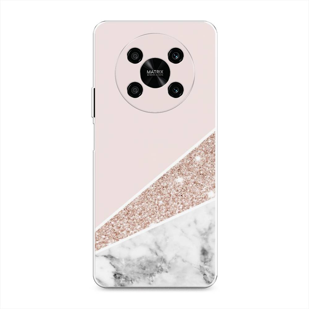 

Чехол на Honor X9 4G/Magic4 Lite 4G "Блестящий розовый мрамор", 6108150-3