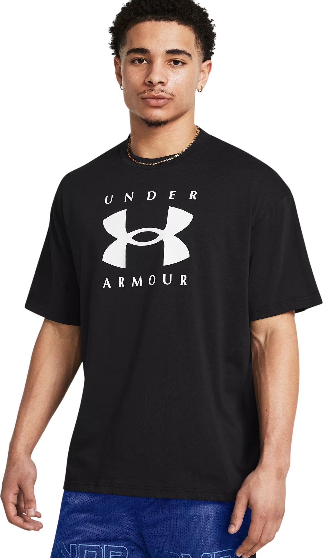 Футболка мужская UNDER ARMOUR HW OS Branded SS черная MD черный