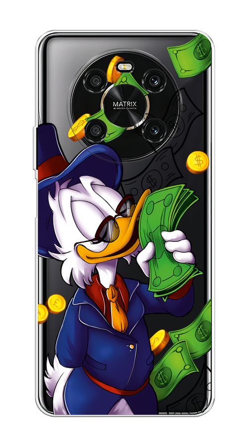 

Чехол на Honor X9 4G/Magic4 Lite 4G "Scrooge McDuck with Money", Синий;зеленый;белый, 6108150-6