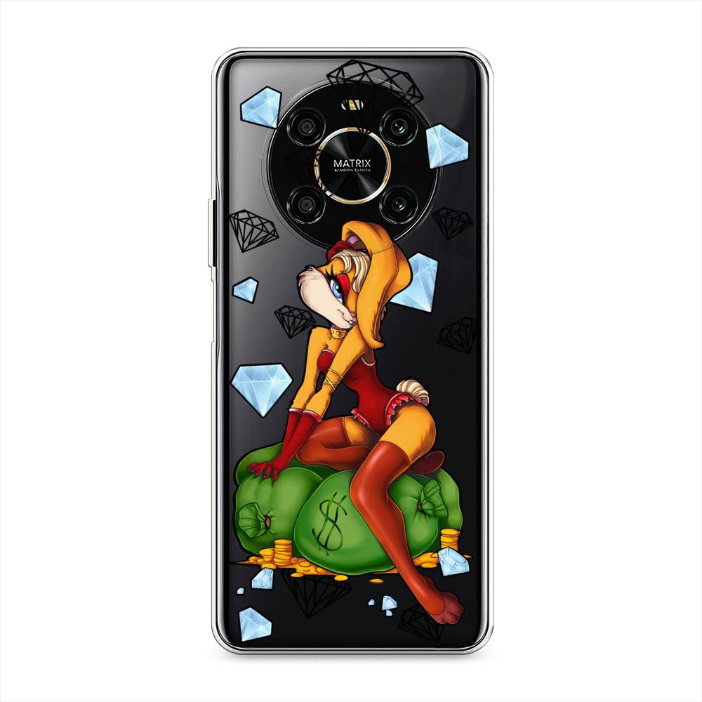 

Чехол на Honor X9 4G/Magic4 Lite 4G "Лола Банни с бриллиантами", Красный;оранжевый;зеленый, 6108150-6