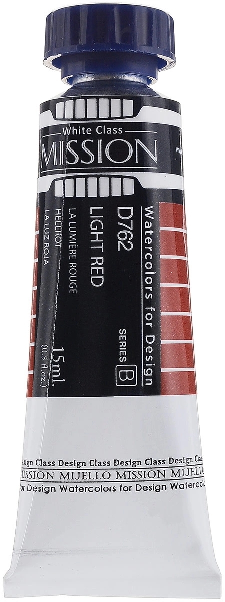 

Акварель Mijello "Mission White" 15 мл D762 Красный светлый, Mission White