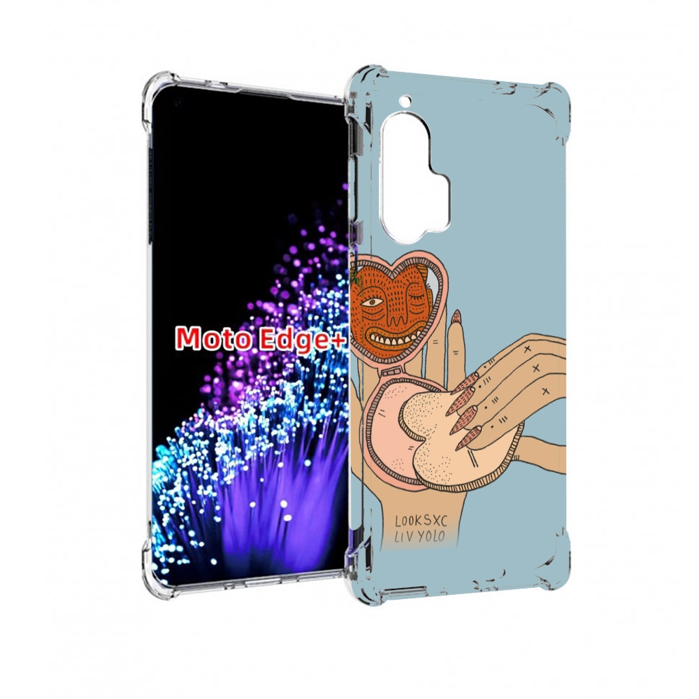 

Чехол MyPads макияж картинка женский для Motorola Edge+ Plus, Прозрачный, Tocco