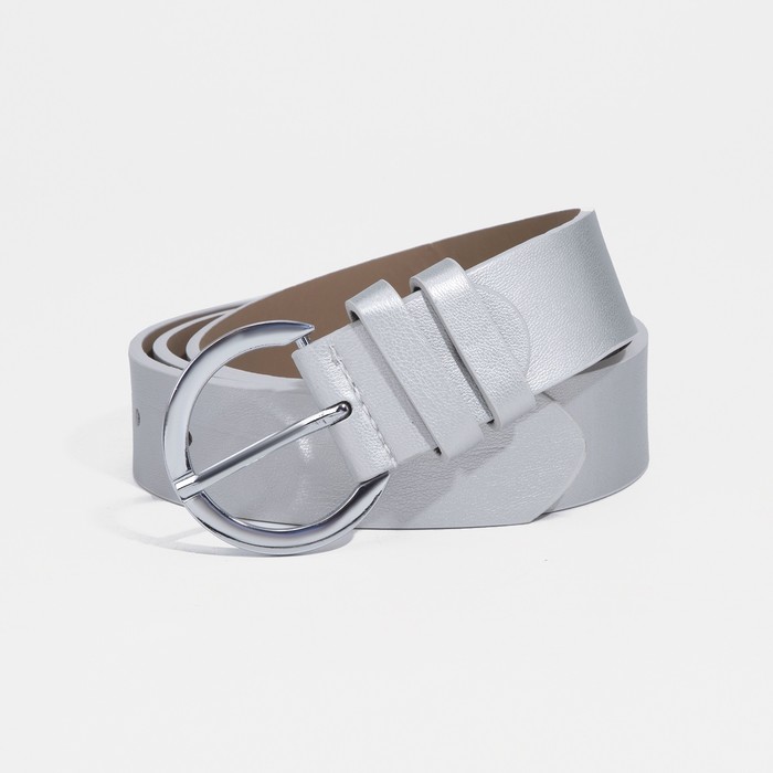 

Ремень женский NoBrand 9345338 серебряный, 115 см, Серебристый, 9345338