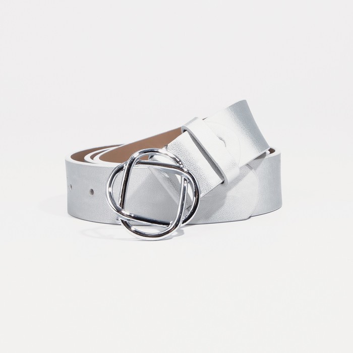 

Ремень женский NoBrand 9345384 серебряный, 115 см, Серебристый, 9345384