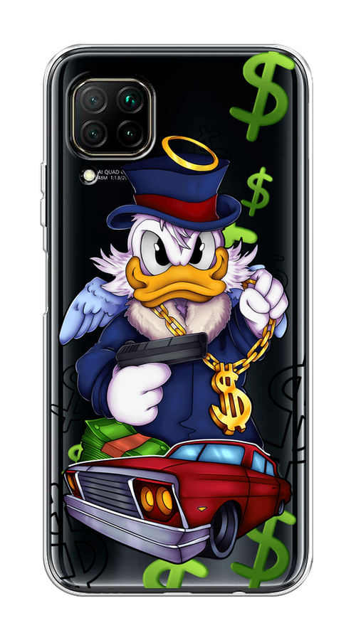 

Чехол на Huawei P40 Lite/Nova 6 SE/Nova 7i "Scrooge McDuck with a Gold Chain", Красный;синий;белый, 611650-6