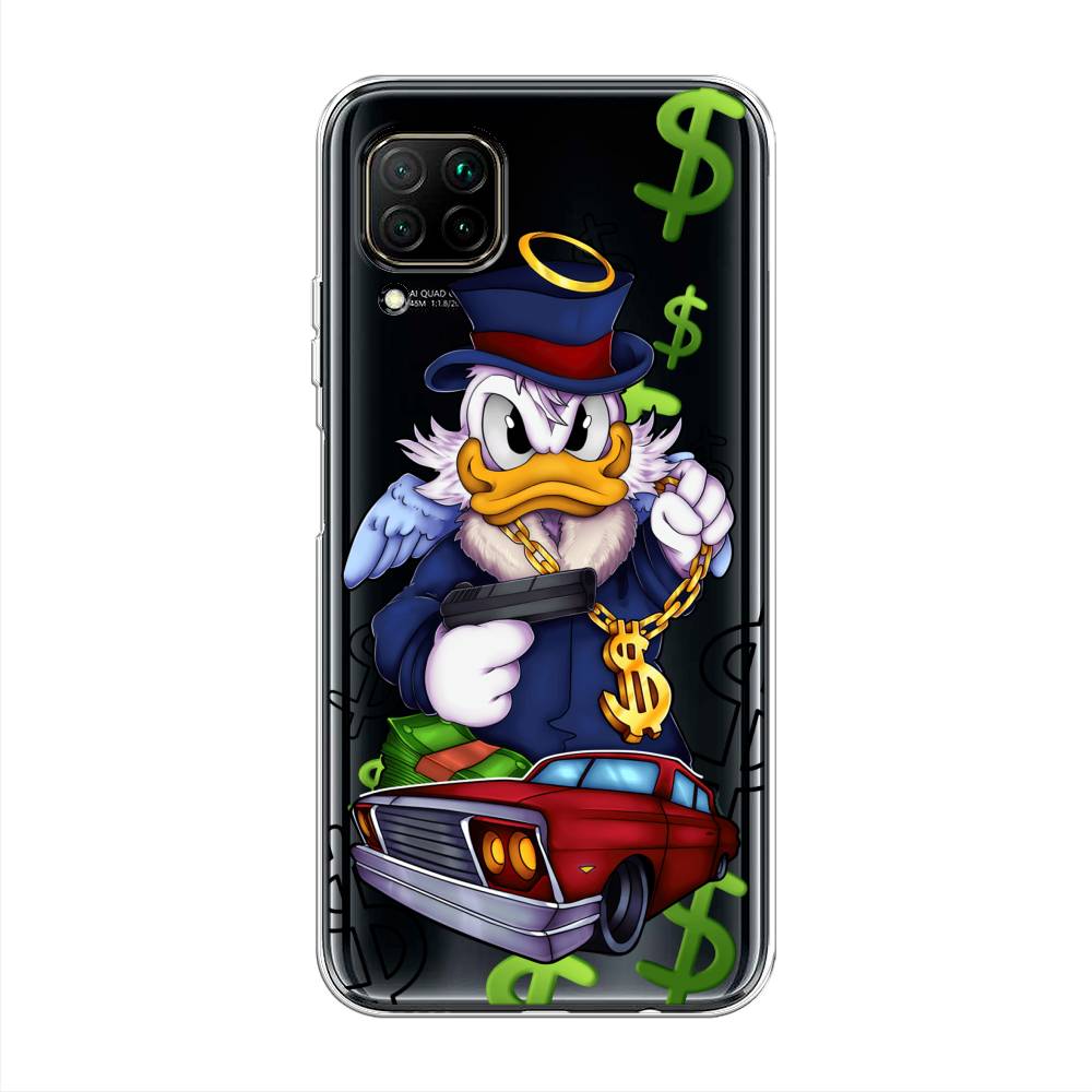 

Чехол на Huawei Nova 6 SE/Nova 7i/P40 Lite "Scrooge McDuck with a Gold Chain", Красный;синий;белый, 611750-6