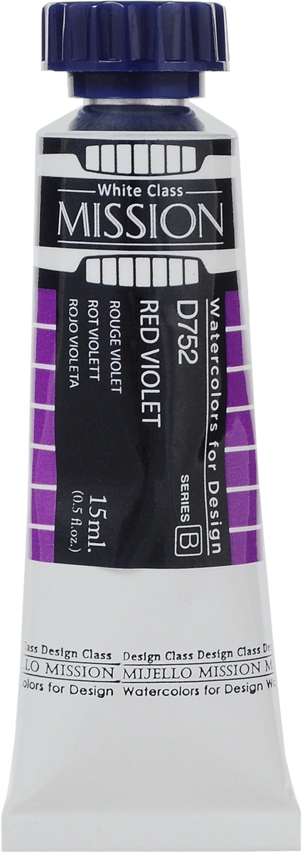 

Акварель Mijello "Mission White" 15 мл D752 Красно-фиолетовый, Mission White
