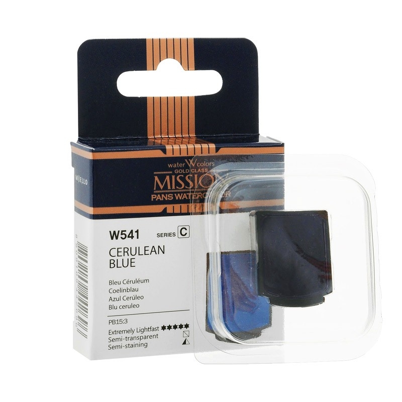 

Акварель Mijello "Mission Gold Pan" W541 Церулеум, Mission Gold Pan