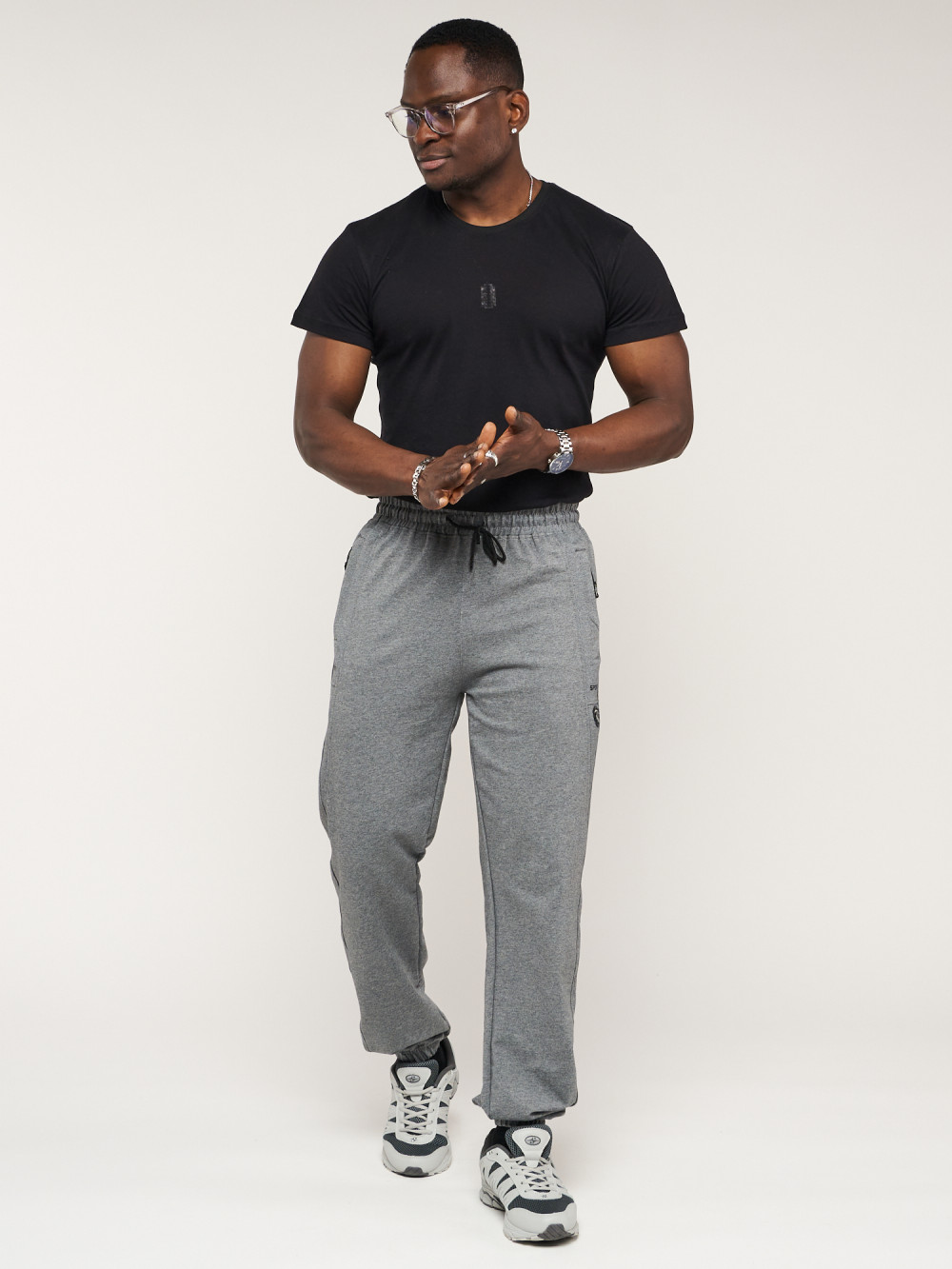 

Спортивные брюки мужские MTFORCE 006 серые 56 RU, Серый, 006