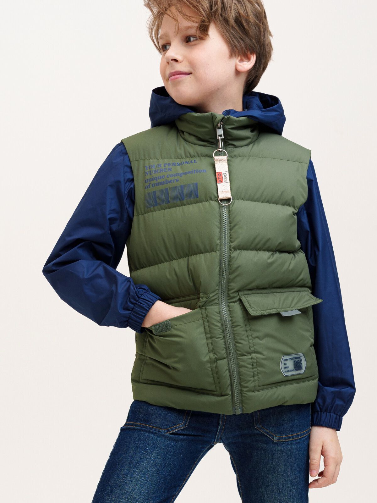 

Жилет детский PlayToday Tween 12311242, хаки, 140, 12311242