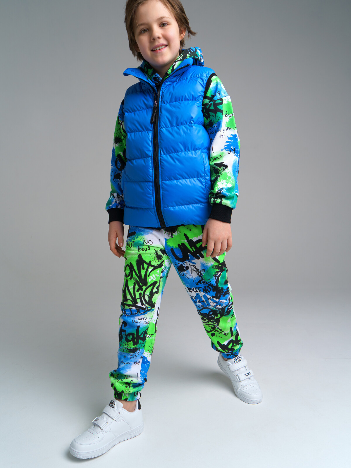 

Жилет детский PlayToday Tween 12311289, синий, 128, 12311289