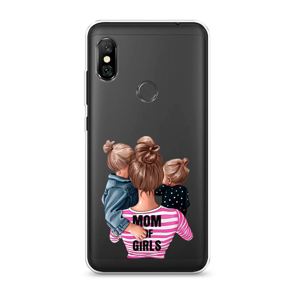 фото Силиконовый чехол "mom of girls" на xiaomi redmi note 6 pro awog