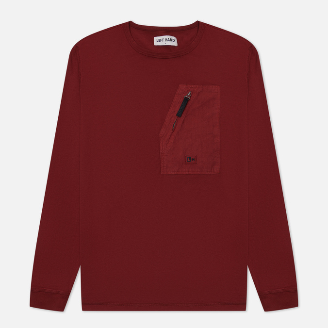 

Мужской лонгслив Left Hand Sportswear Pocket бордовый, Размер S, Красный, Pocket