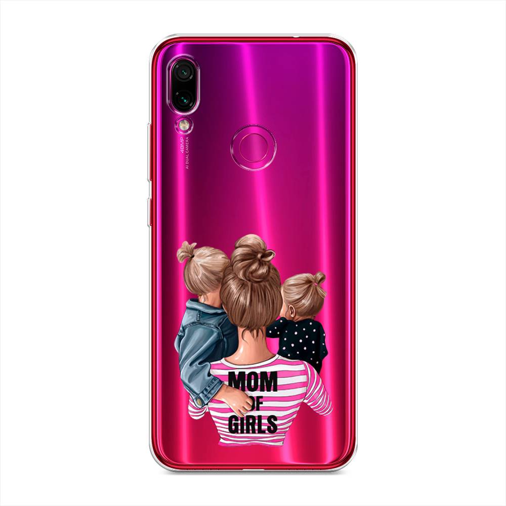 фото Силиконовый чехол "mom of girls" на xiaomi redmi note 7 awog