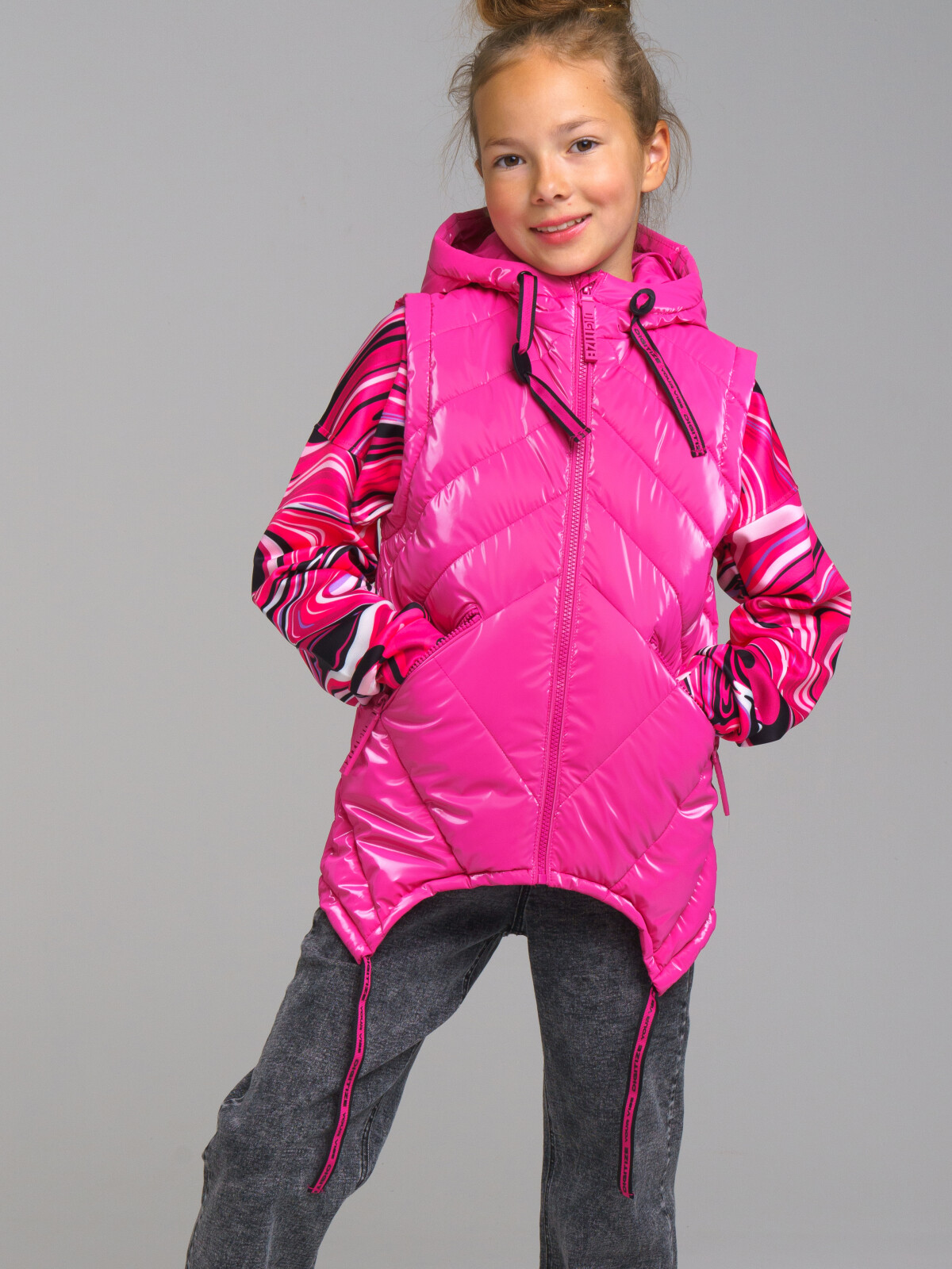 

Жилет детский PlayToday Tween 12321004, фуксия, 164, Розовый, 12321004