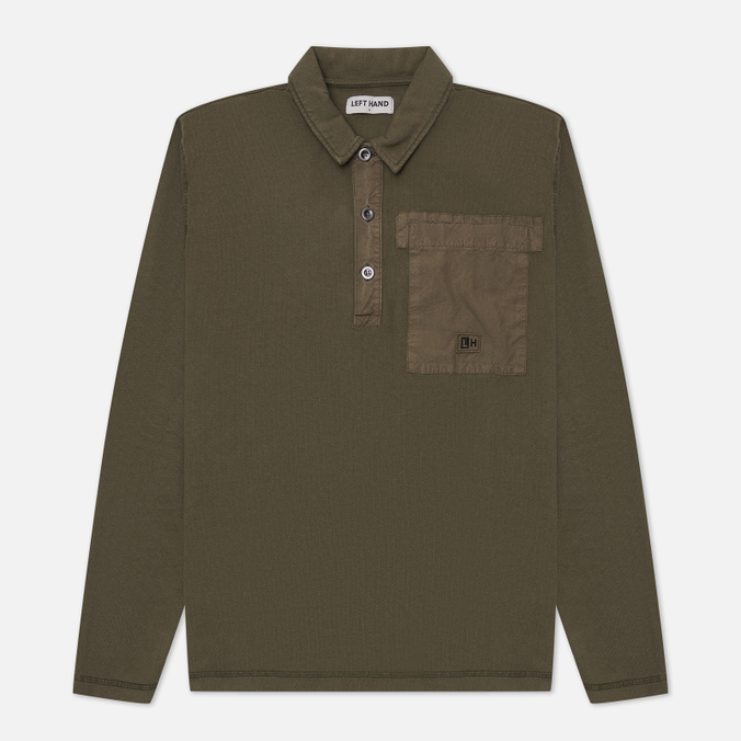 

Мужской лонгслив Left Hand Sportswear Polo оливковый, Размер M, Зеленый, Polo