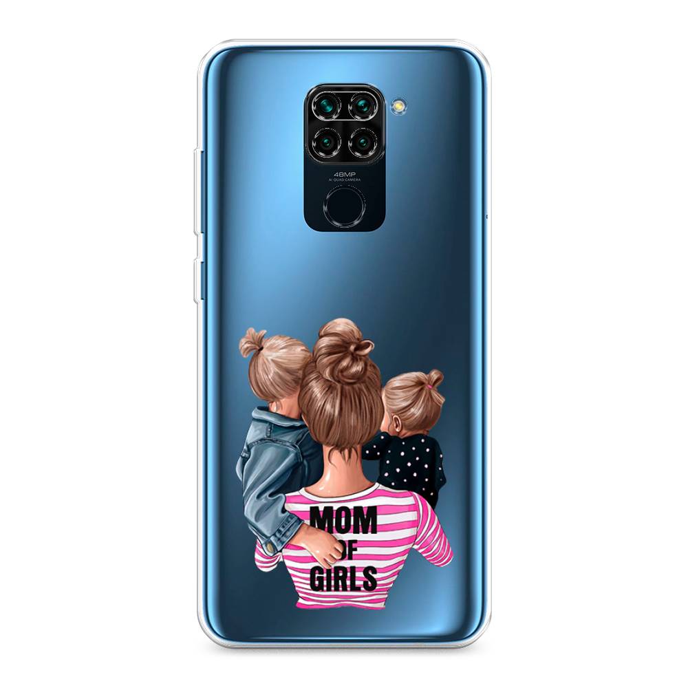 фото Силиконовый чехол "mom of girls" на xiaomi redmi note 9 awog