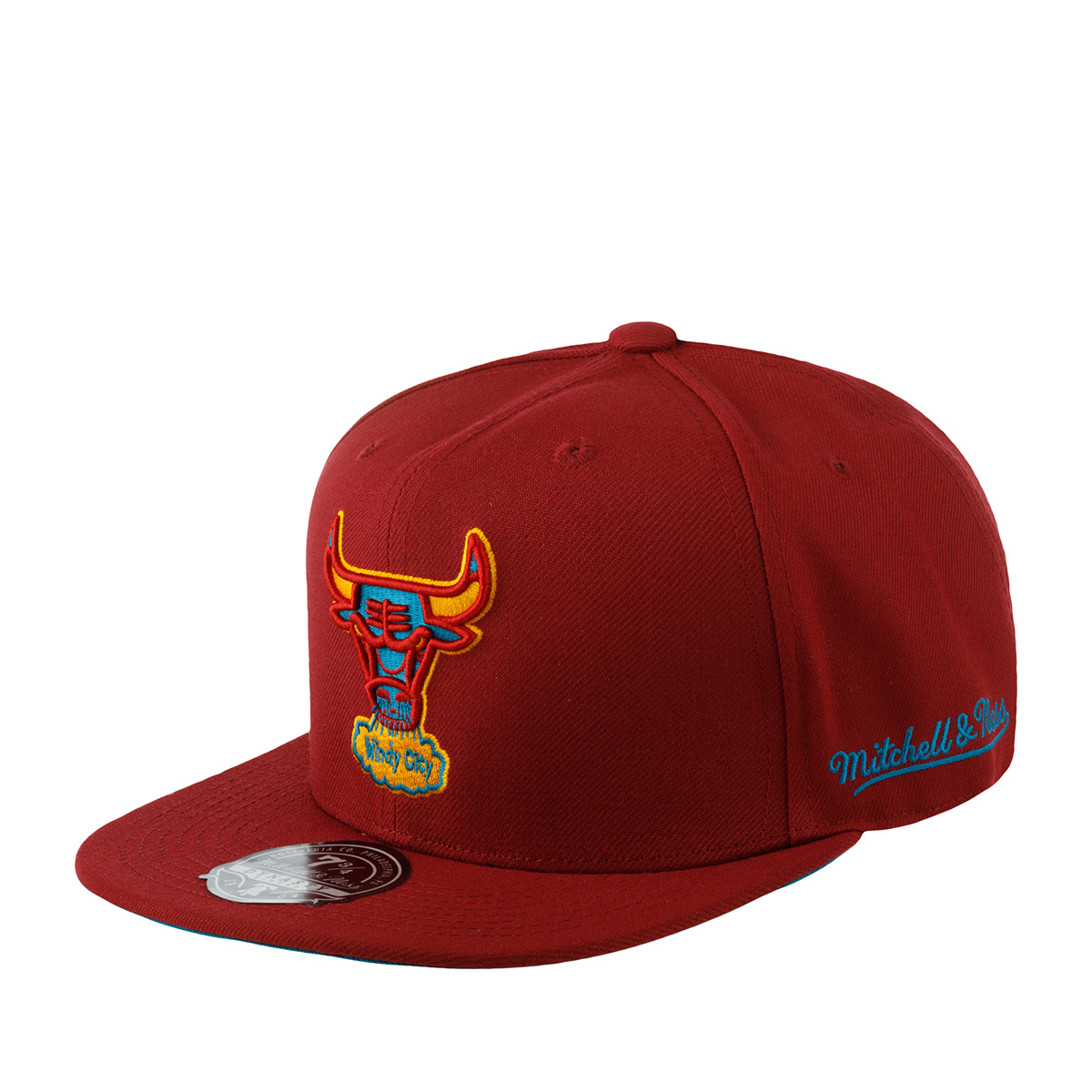 Бейсболка унисекс Mitchell&Ness 6HSFSH21251-CBUCARD Chicago Bulls NBA бордовая, р.58